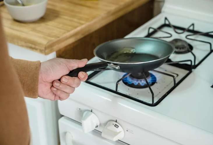Artefacto cocina anafe funcionando